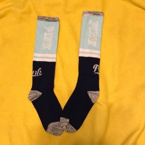 Pink Victoria Secret socks